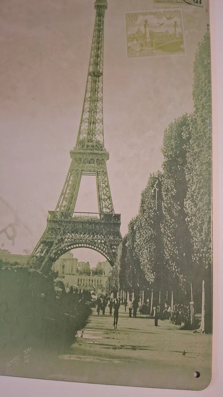 Placa de decoração Torre Eiffel  - Foto 4