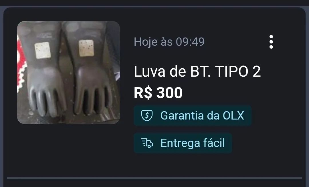 Luva de eletricista tipo 2