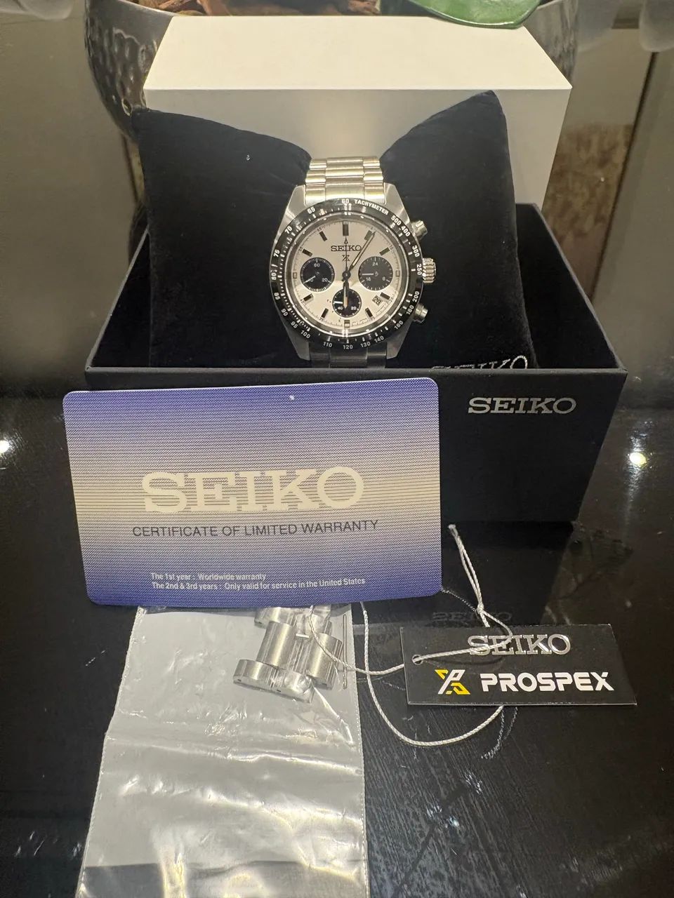 Seiko Speedtimer Panda SSC813 - full set - Foto 3