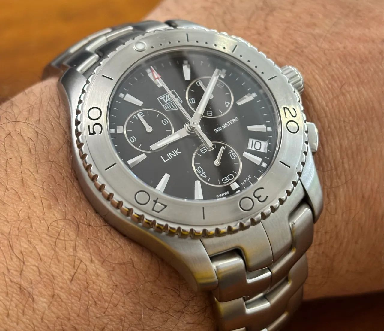 Relógio TAG Heuer Link Chronograph, 42 mm, Quartzo, ref.CJ1110 - Foto 2