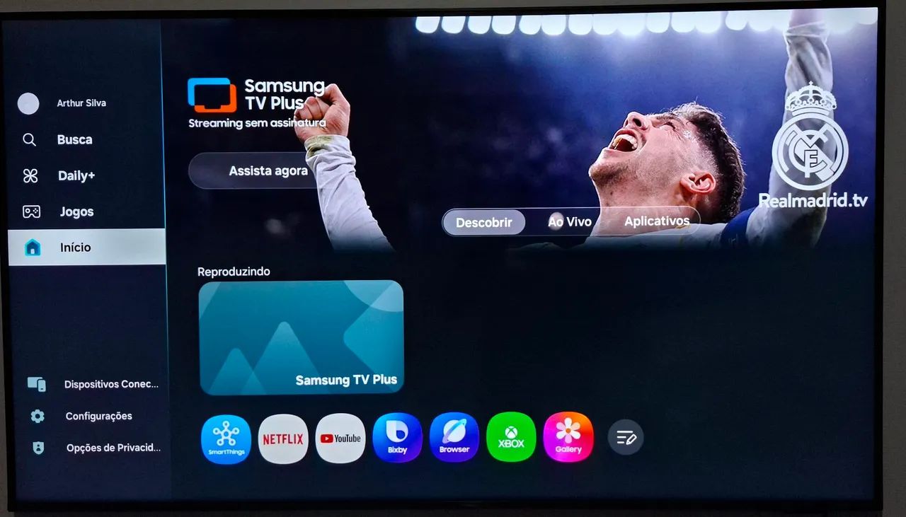 Samsung Smart TV 50? CU8000 Crystal UHD - Estado de Nova! - Foto 3