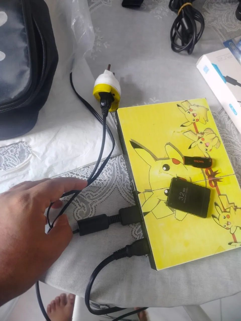 Ps2  com dois controles originais e +1  - Foto 2