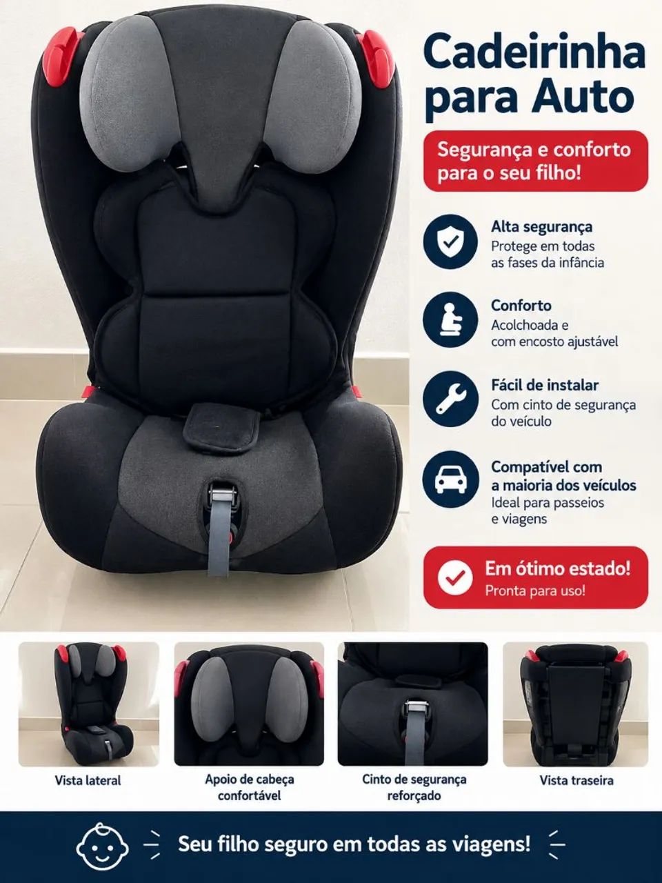 Cadeirinha bebê conforto 