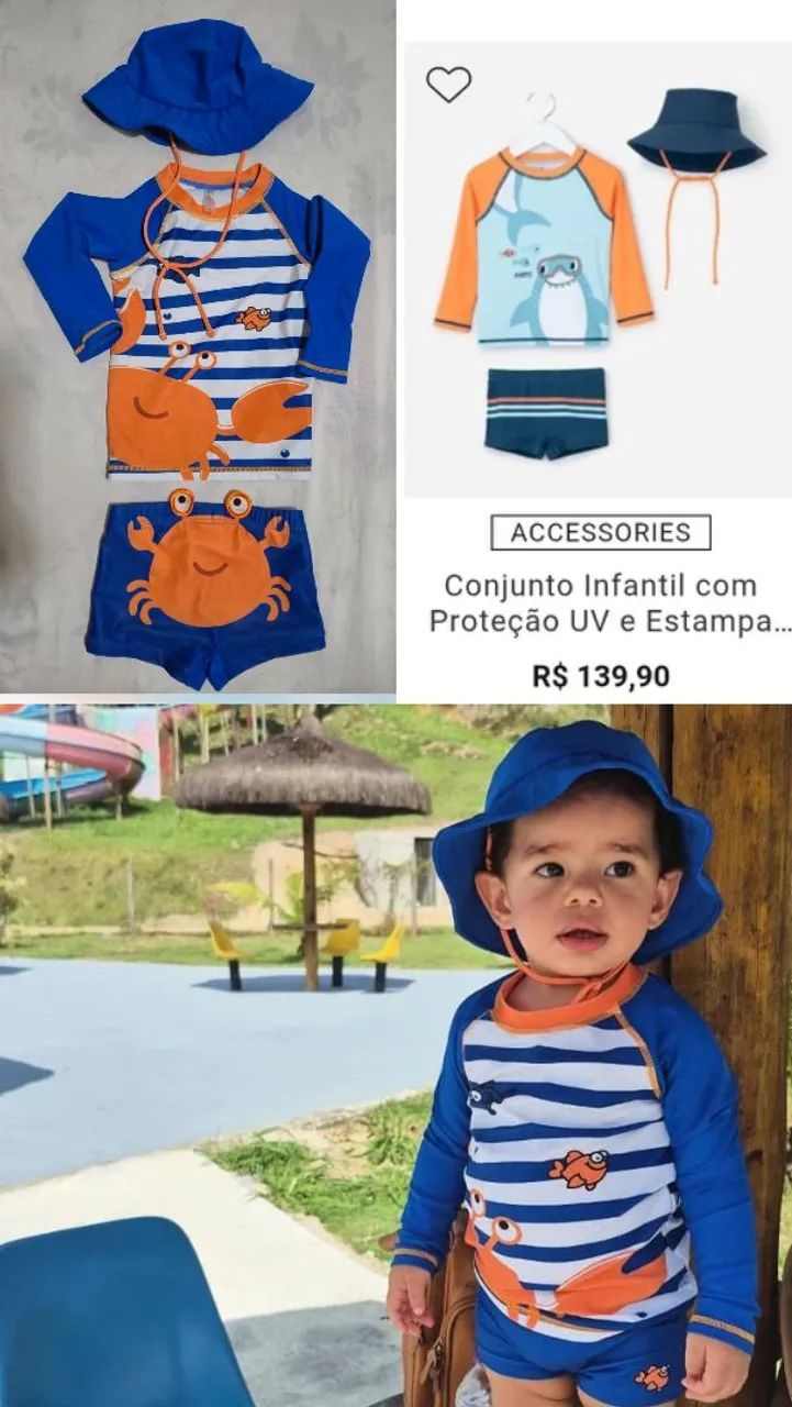 Roupa UV 1 a 2 anos - Foto 2