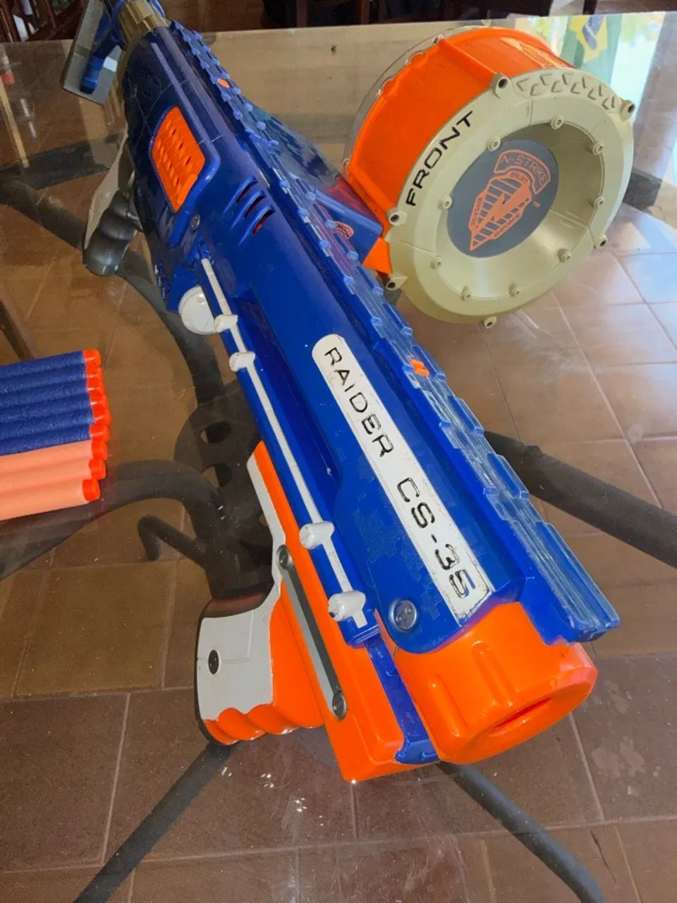 Nerf Raider CS-35 com tambor e coronha  - Foto 4