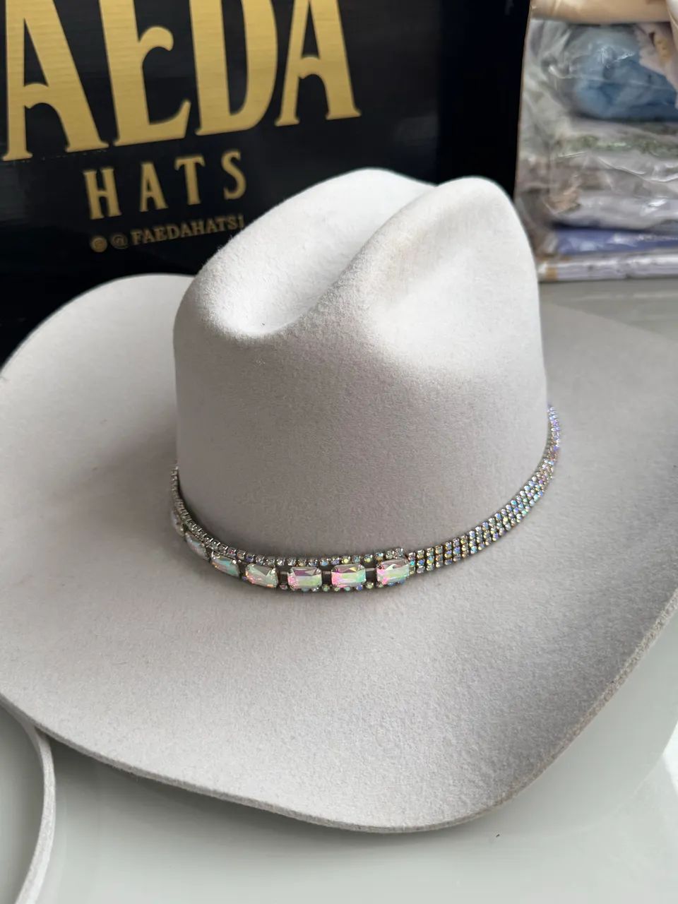Chapéu Faeda Hats Original - Branco Gelo - Foto 4