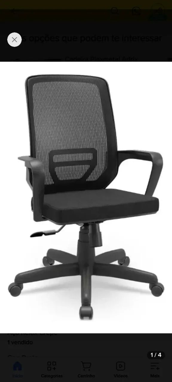 Cadeira de escritório e home office  - Foto 4