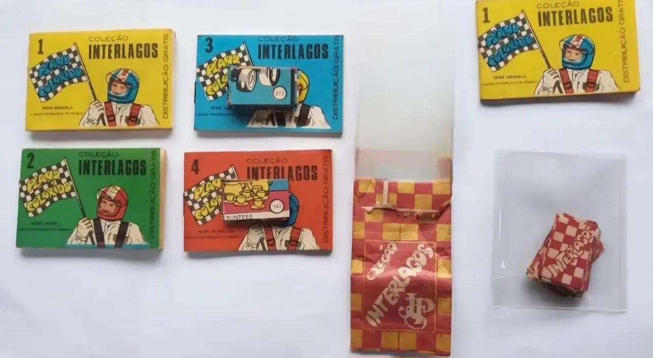 Álbuns De Prêmios Coleção Interlagos Anos 70 + Envelope + Figurinhas<br>Com Envelopes (Usado)