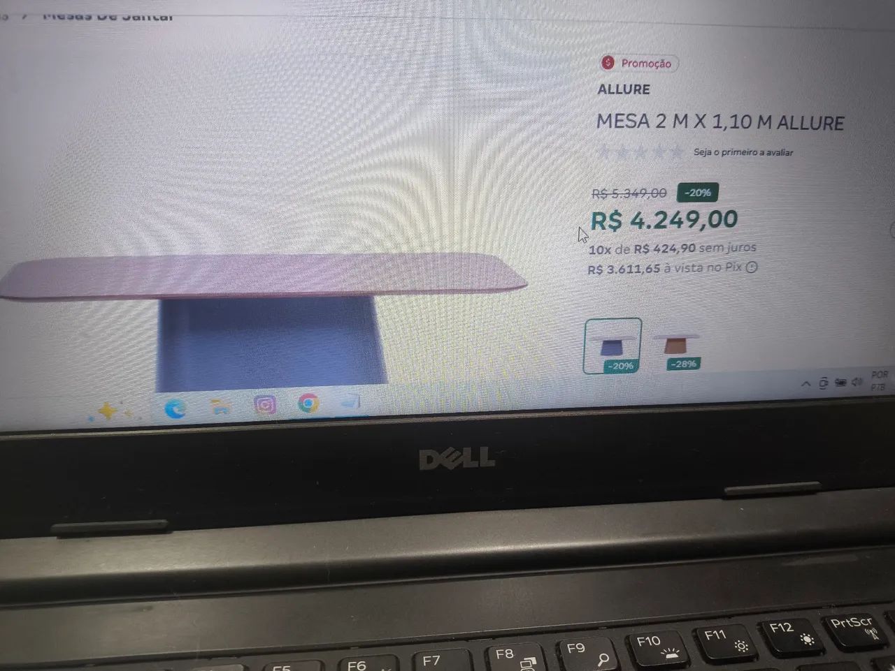 Mesa madeira maciça tokstok - Foto 4