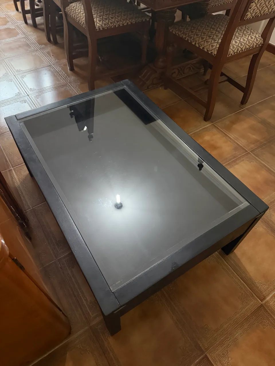 Mesa de Centro Expositora com Vidro Tok Stok Armazém  - Foto 2
