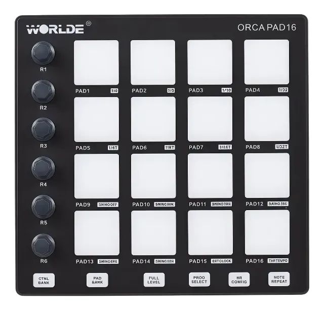 Controlador Midi bateria Orca Pad16  Pads 