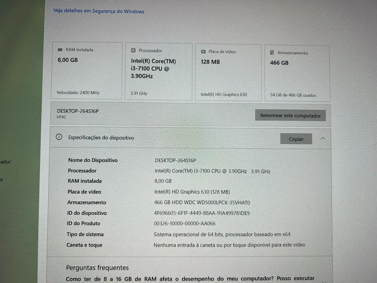 Gabinete com ? i3-7100
