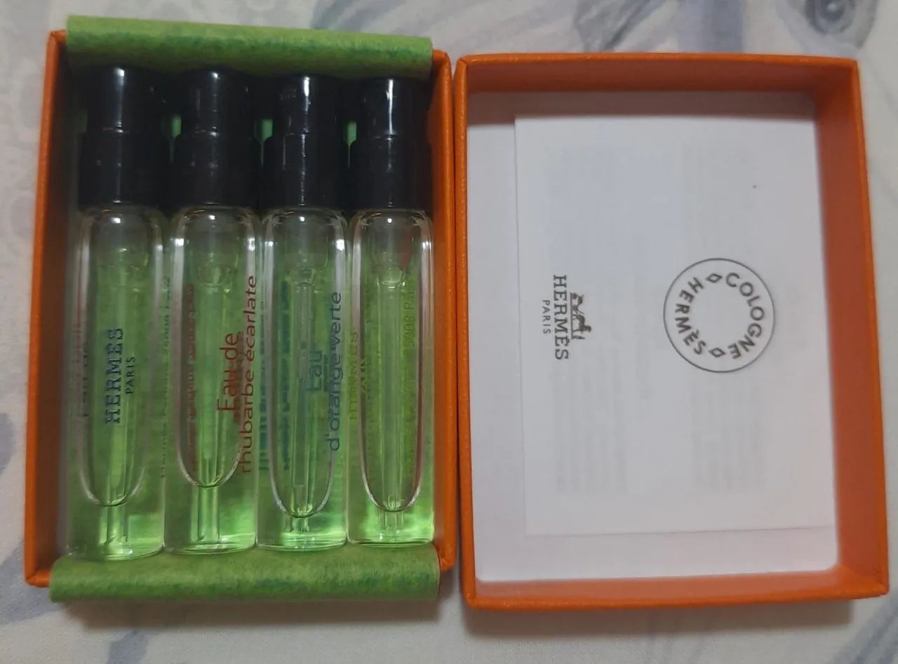 Kit Hermès Paris Cologne Discovery Set 4x2ml Original Importado - Foto 3