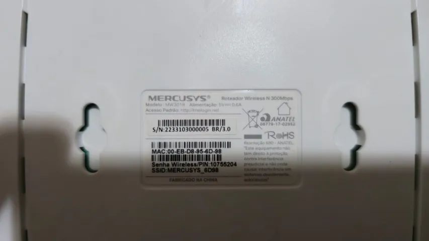 Roteador Wifi Mercusys MW301R de 300 Mbps Com 2 Antenas - Foto 3