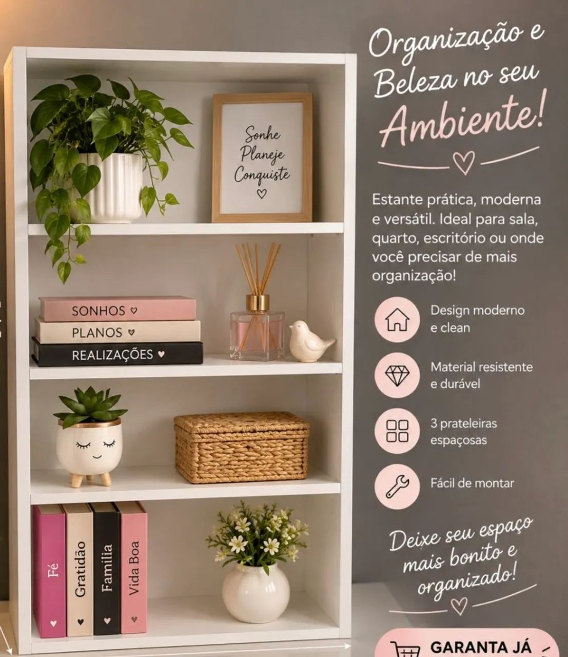 Móvel prático de MDF 