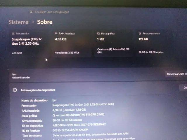 Notebook Samsung Go pouco usado - Foto 3