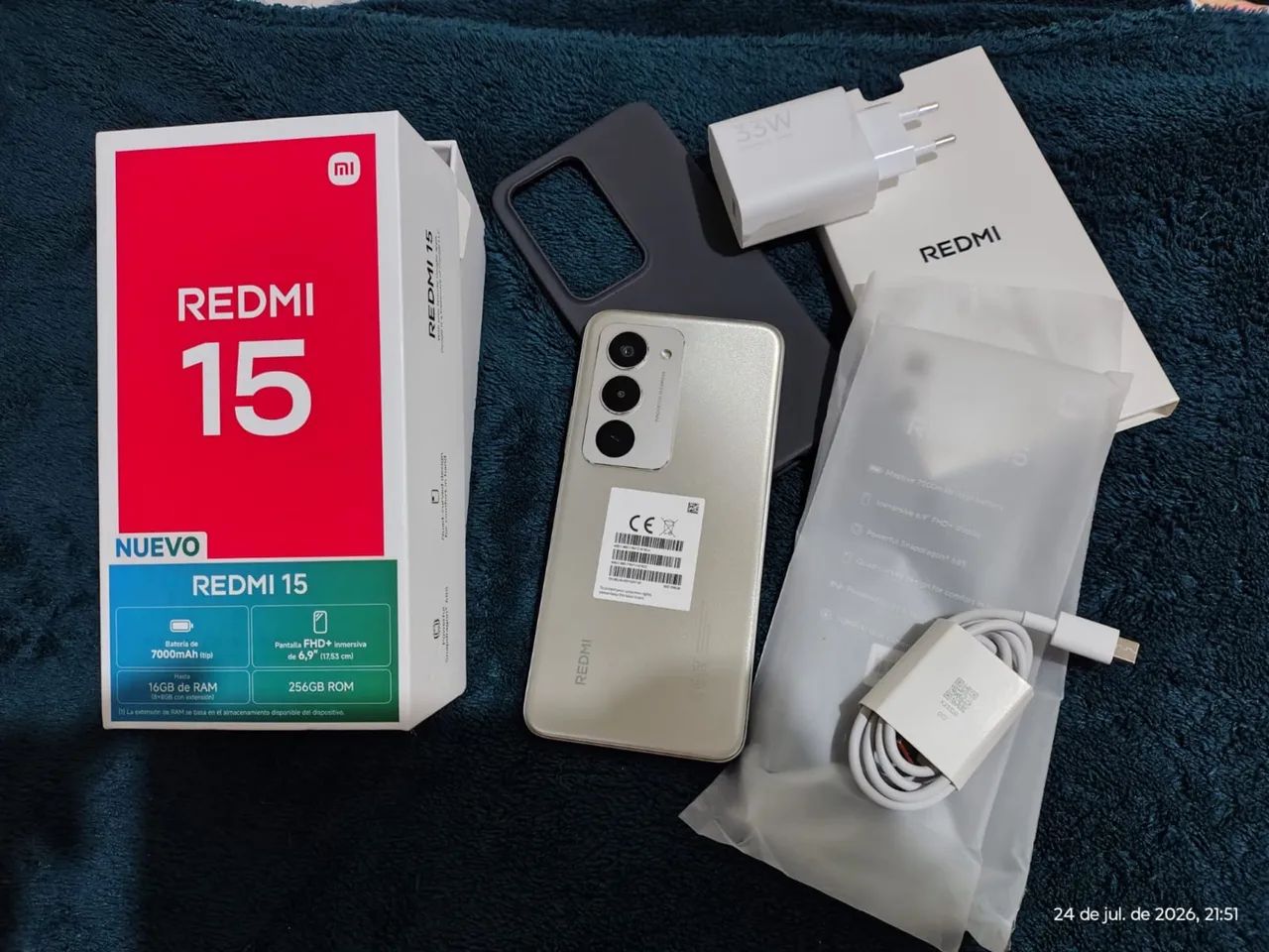 CELULAR REDMI 15 -16gb RAM e 256gb - Foto 3