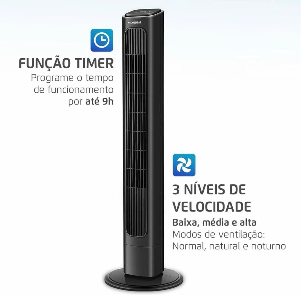 Ventilador Torre Mondial 220V - Foto 3