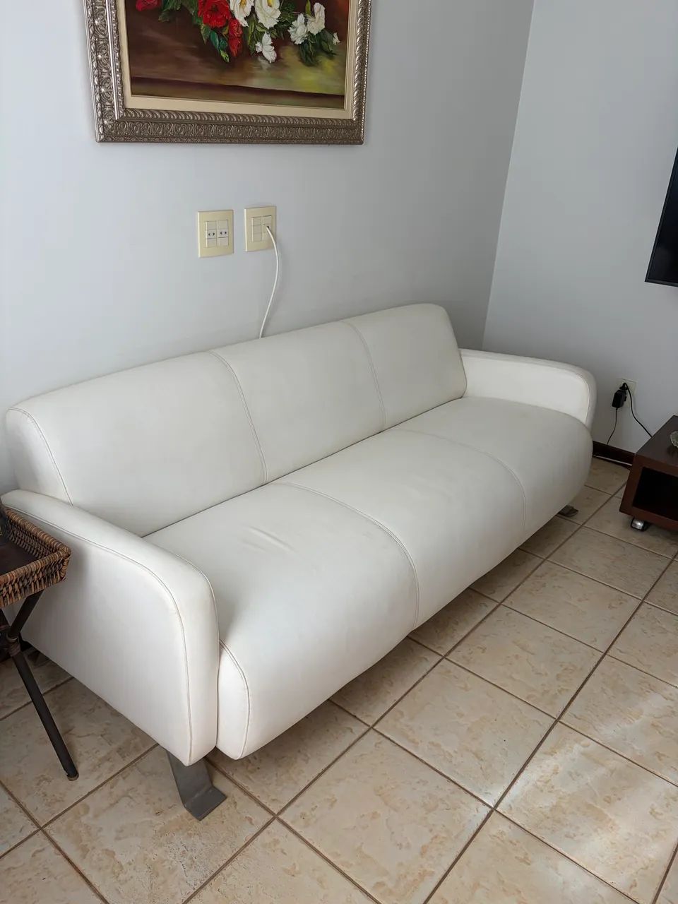 Conjunto de sofá Courino Branco  - Foto 5