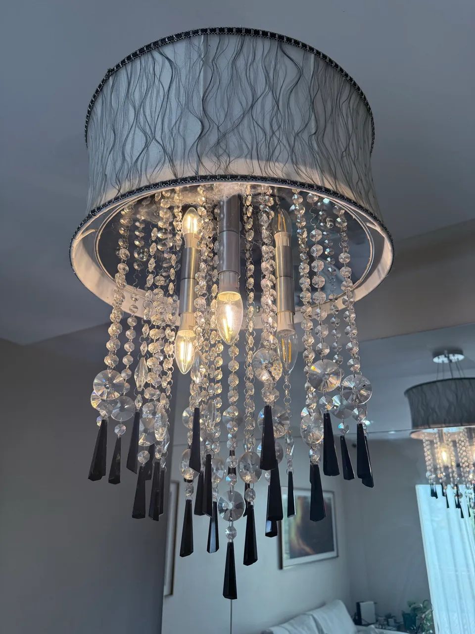 Lustre pendente de cristal - Foto 5