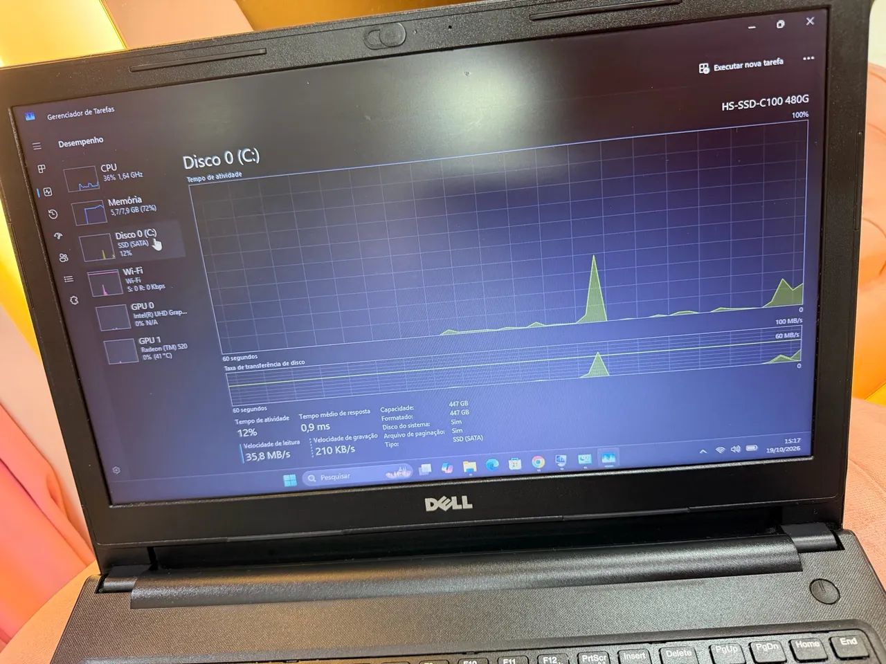 NOTEBOOK DELL - CORE i7 | 8GB RAM | SSD 480GB - Foto 3