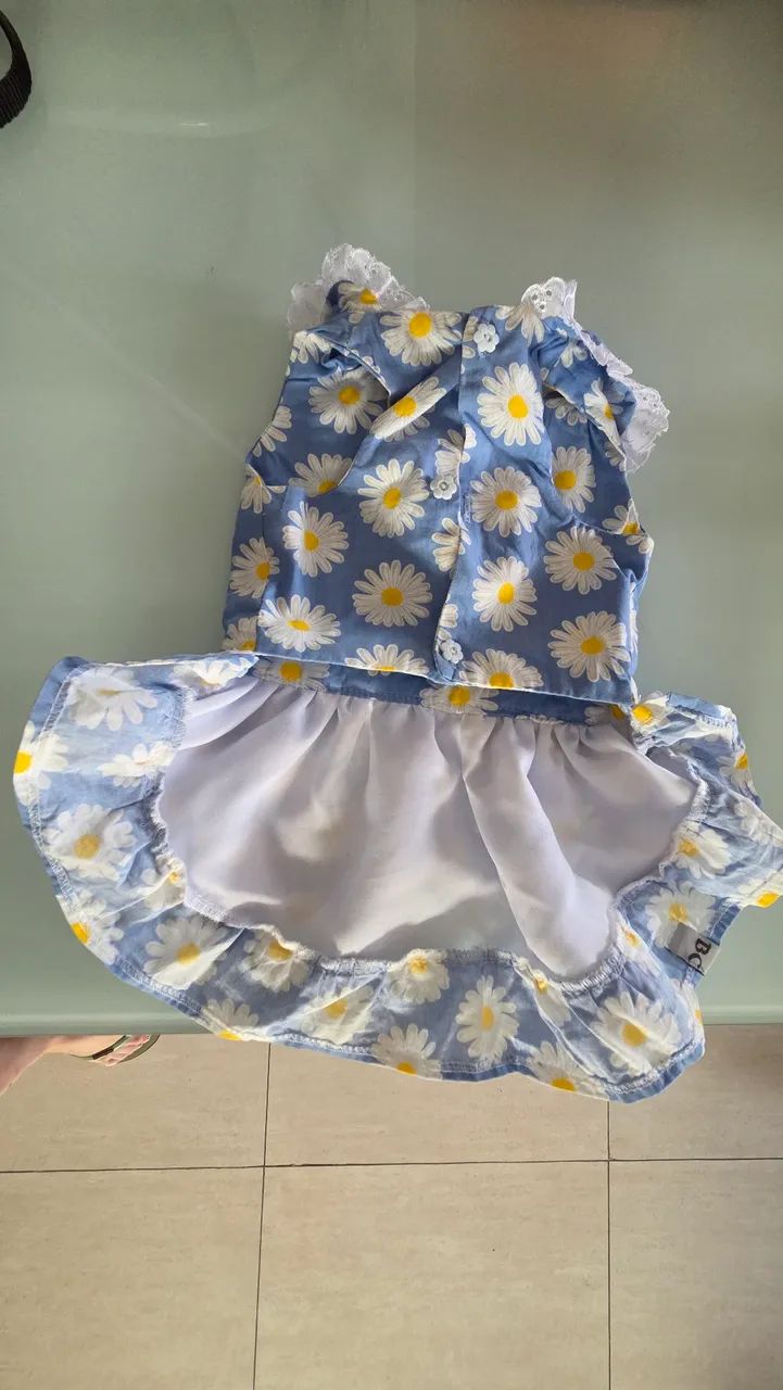 Vestido floral pra PET pequeno  - Foto 3