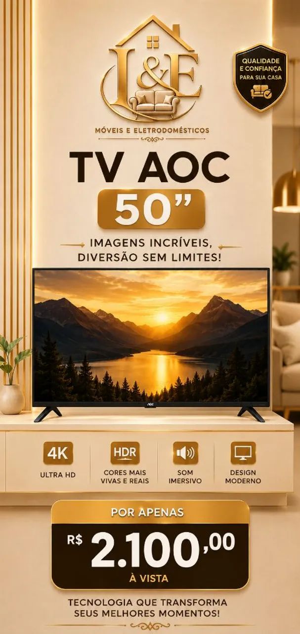 TV AOC ROKU SMART50  POLEGADAS 