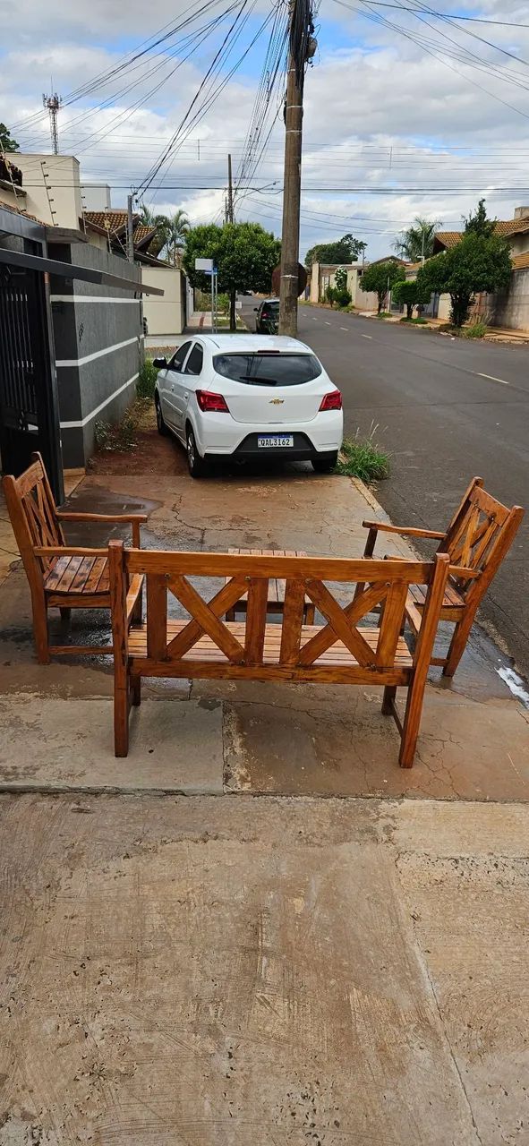 Vende - Se Banco Jardim De Madeira ! - Foto 4