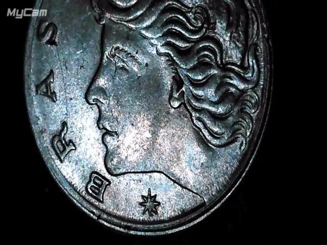 Moeda de 1 centavo de 1969 com inclinação a esquerda. - Foto 2