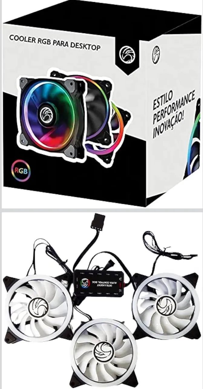 COOLER RGB PARA DESKTOP VENTOINHAS - Foto 5