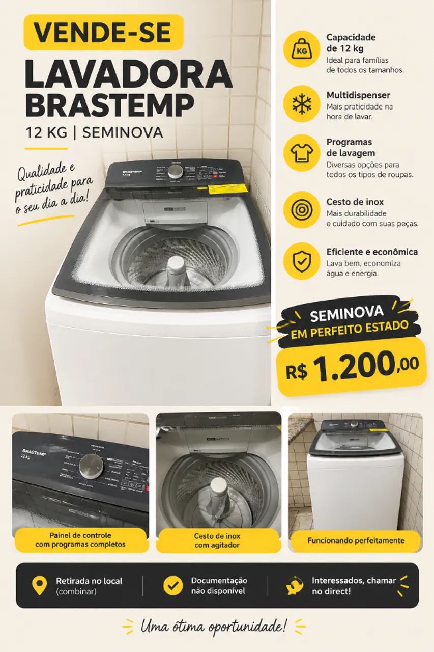 Máquina de lavar roupa 
