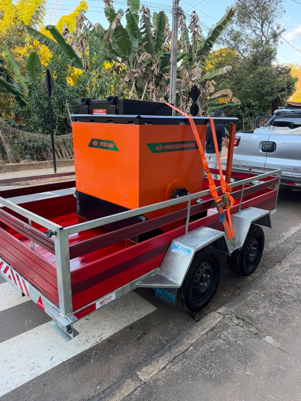 Hidrossemeadora Verdetec VTEC-500 500L + Carretinha Reboque 0 km | Apenas 6 Horas de Uso - Foto 6