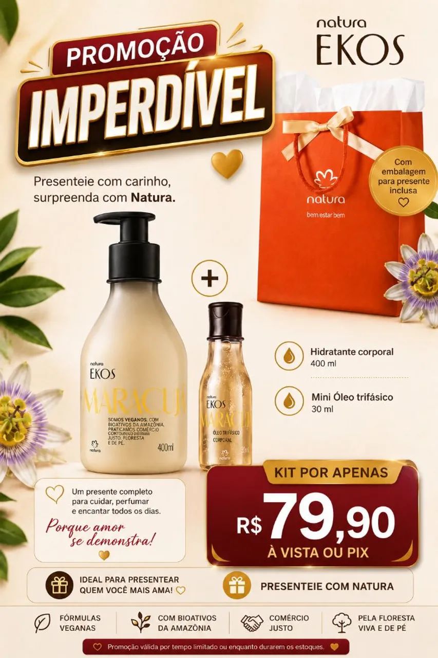KIT NATURA NA PROMOÇÃO! IMPERDÍVEL!!!