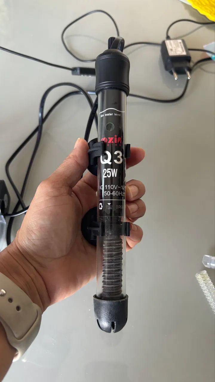 Aquário 15l, com filtro, aquecedor e iluminação de led - Foto 3
