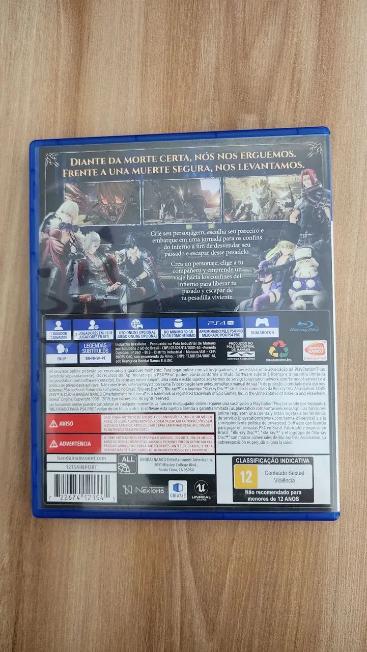 Game Code Vein PS4  - Foto 2