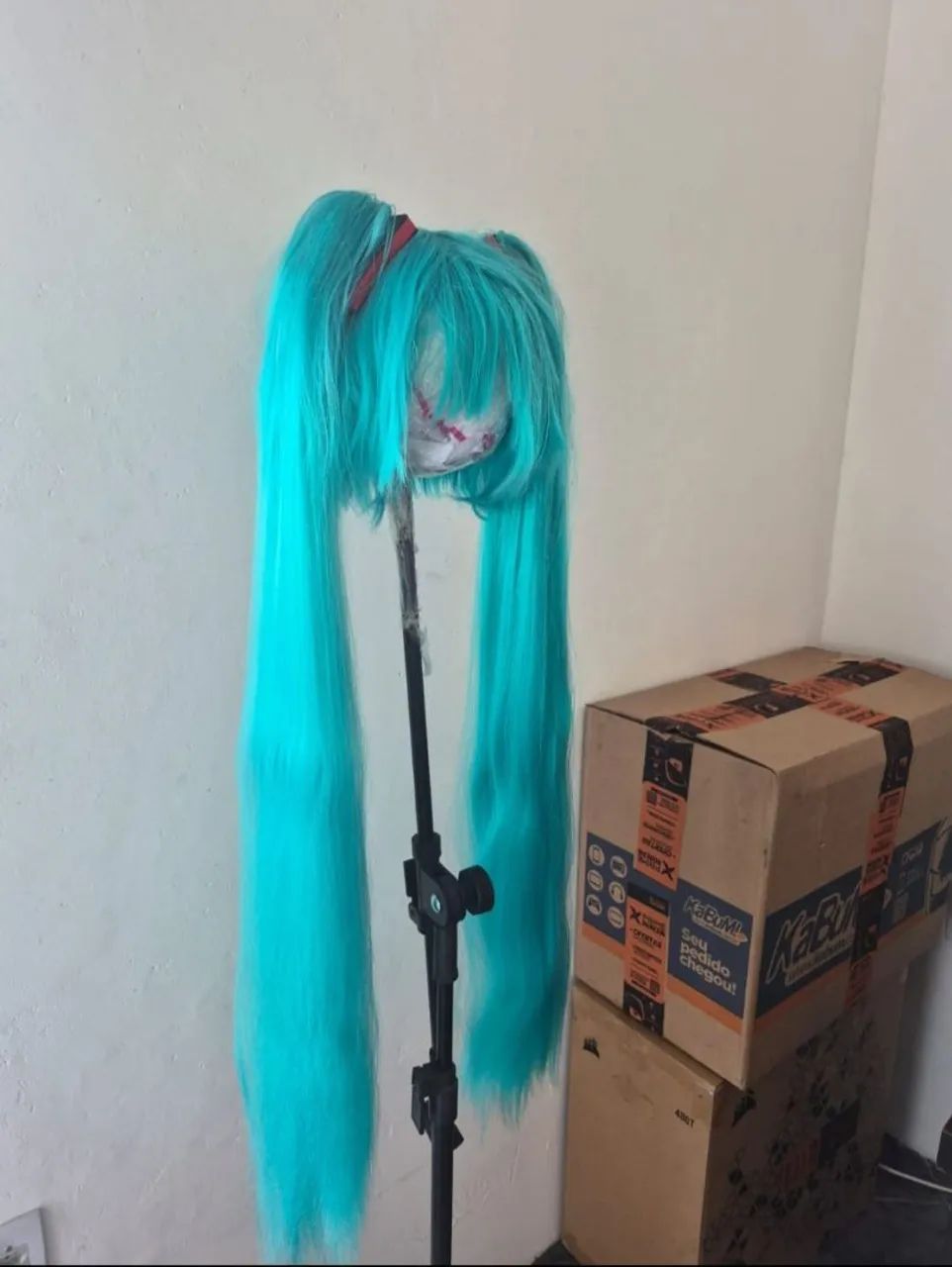 Hatsune Miku, cosplay 3xl, roupa completa com acessórios e peruca - Foto 2