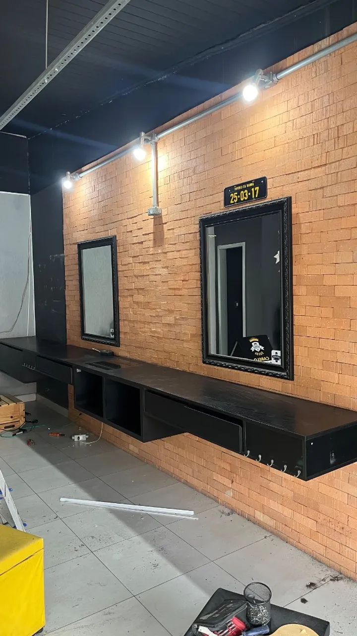 Bancada de barbearia 