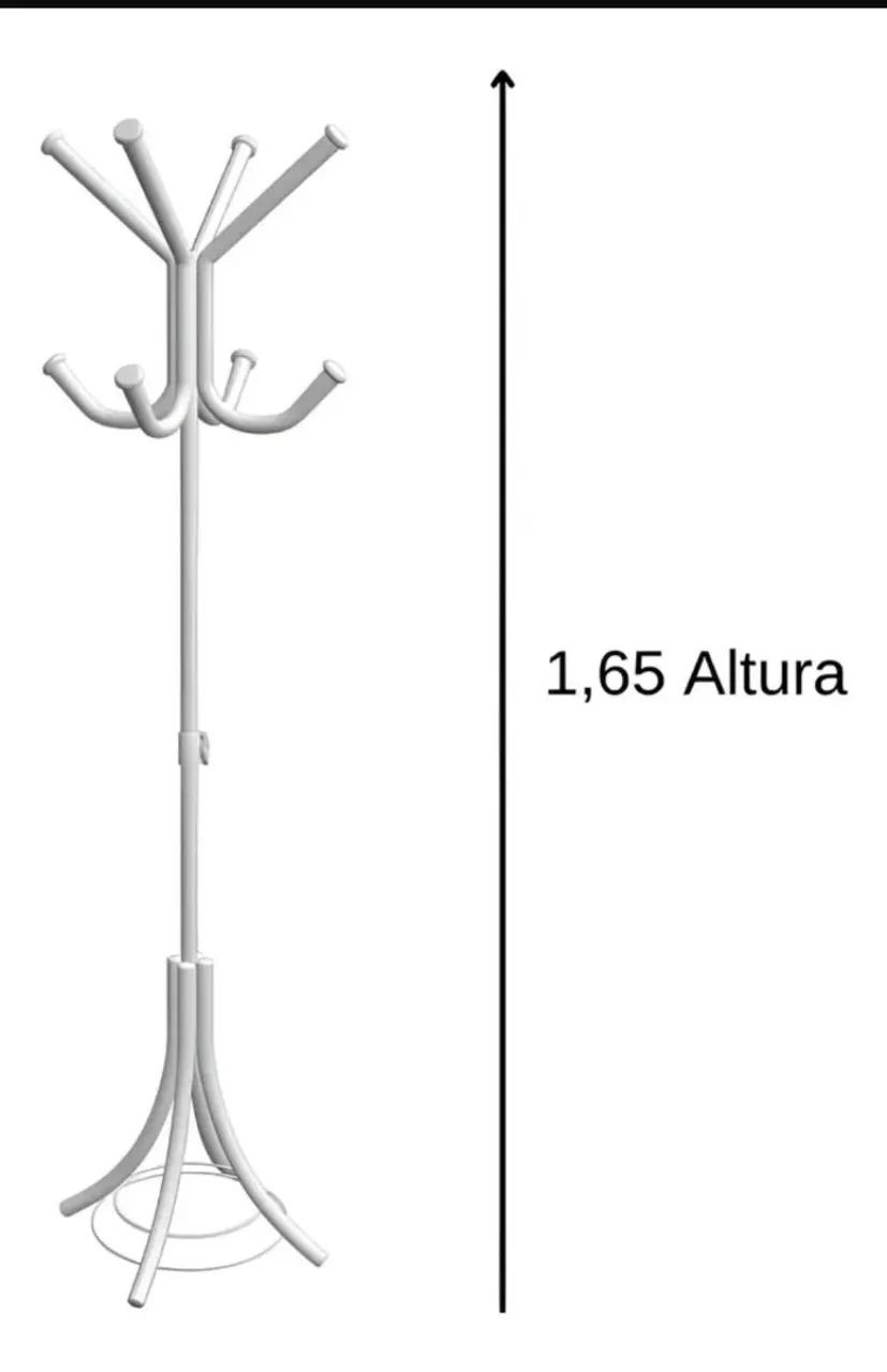 Cabideiro em aço branco - Foto 2