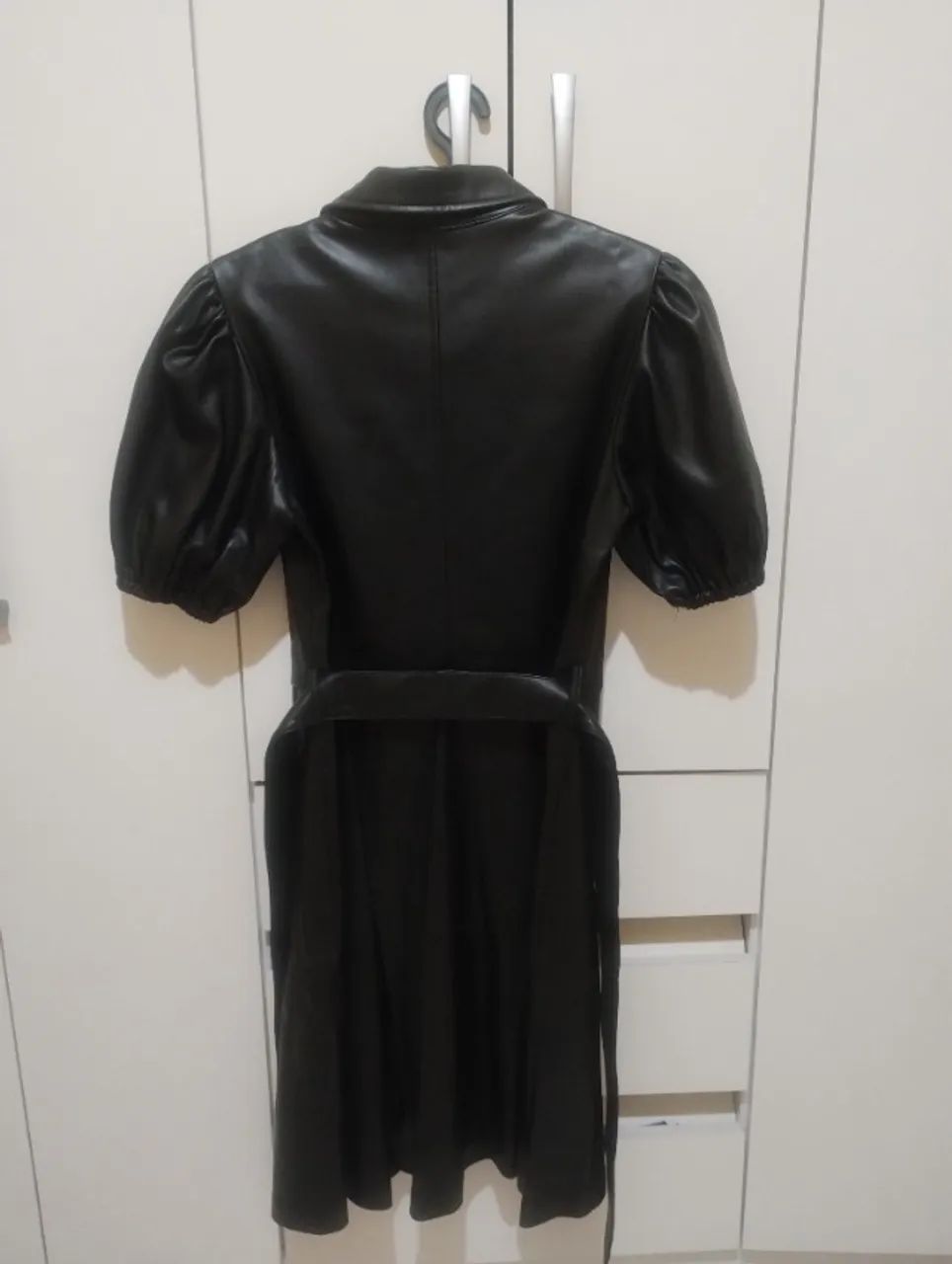 Vestido em PU A-Collection Renner Tam P - Foto 2