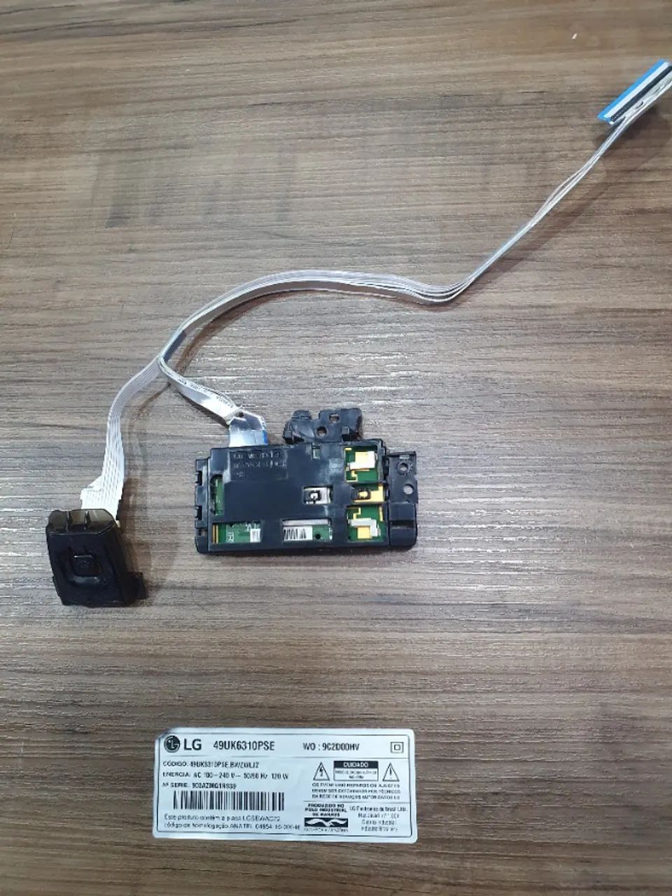 Sensor controle Remoto e Placa WI-Fi TV LG 49UK6310PSE