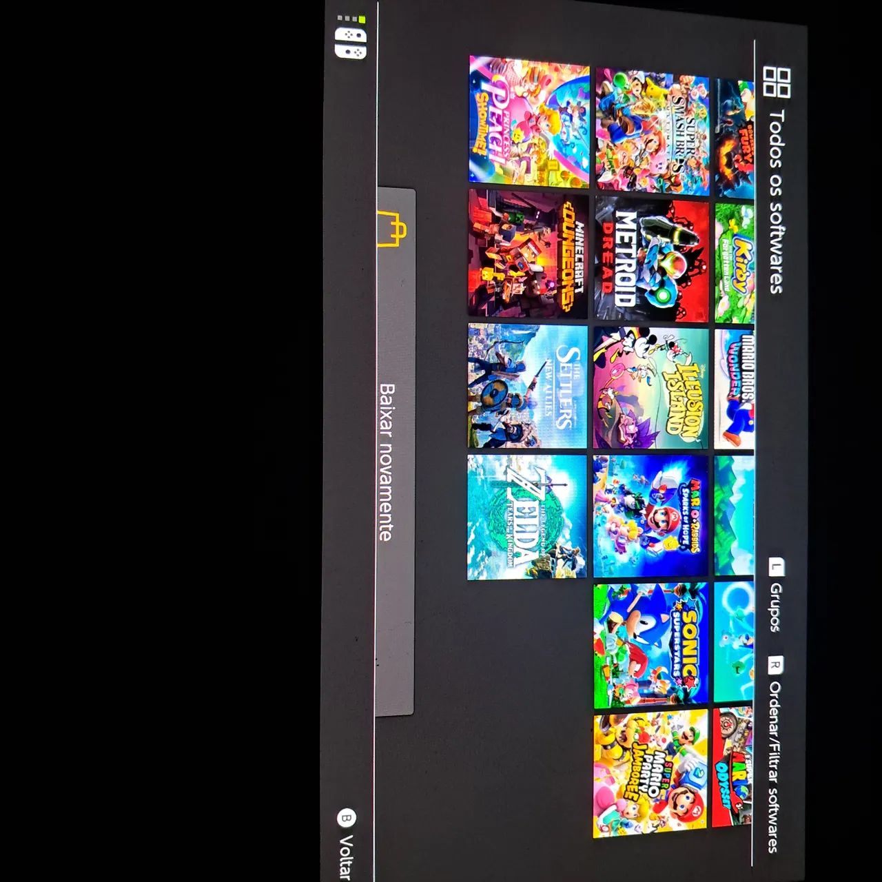 Nintendo Switch OLED desbloqueado + 20 jogos  - Foto 5