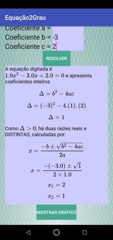 Aplicativo de resolução de equações - Foto 2