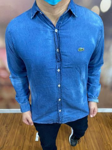 camisa jeans lacoste