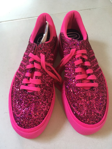 tenis adidas pink com glitter