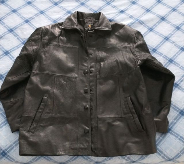 jaqueta de couro masculina usada olx