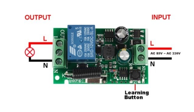 Controle Remoto Liga Desliga 1canal Lâmpada com Interruptor 220v  COD-AP108   - Foto 2