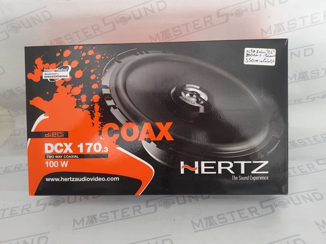 Par de alto falante. Hertz. DCX 170.3.  Italiano. 6". 100RMS.  Garantia. Novo. Instalado. 