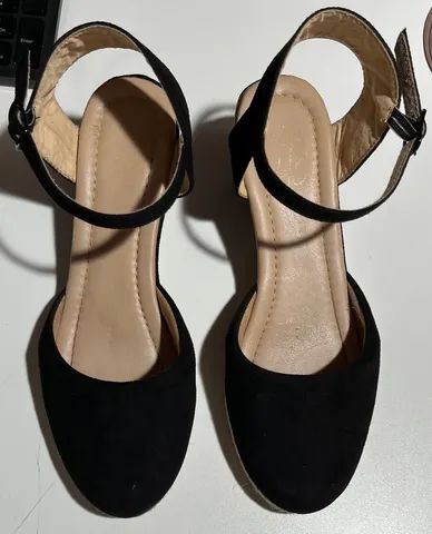 Espadrille camurça preto n. 37 - Foto 2