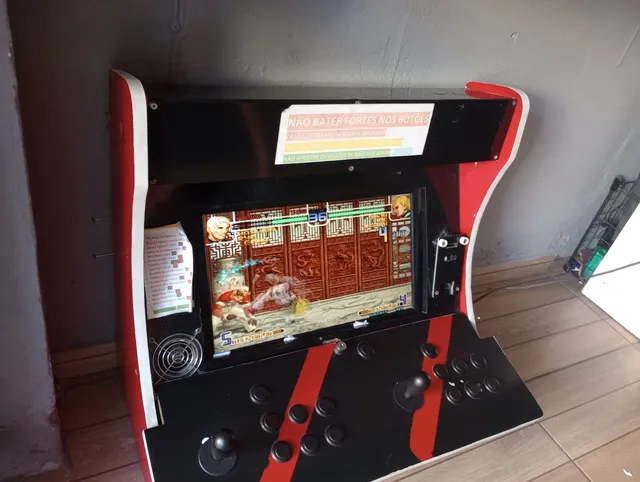 máquina de fliperama de mesa bartop - aluguel semanal - 3000 jogos.