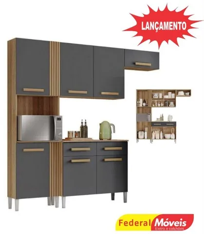Armário de Cozinha Completo Promoção de Lançamento - Temos Crediário